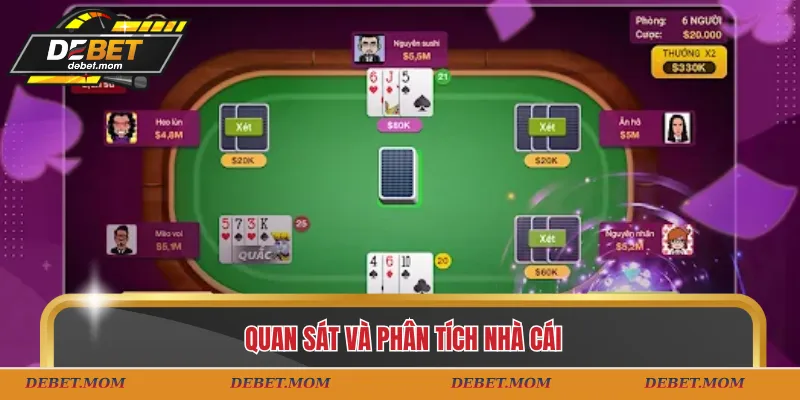 Quan sát và phân tích nhà cái